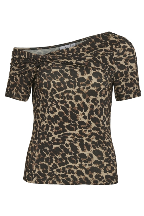 Vila visuri s/s printed twist top